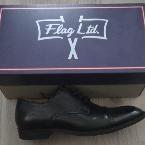 Flag Ltd. Black Cap Toe Shoes - Picture 4 of 6